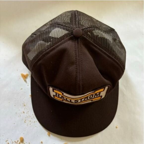 Hallstrom Vintage SnapBack Mesh Back Trucker Hat New-Foam Damaged Inside - Picture 2 of 6